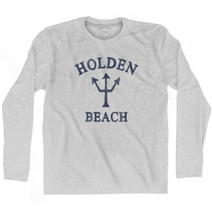 North Carolina Holden Beach Trident Adult Cotton Long Sleeve T-Shirt by Ultras
