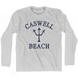 North Carolina Caswell Beach Trident Adult Cotton Long Sleeve T-Shirt by Ultras North Carolina Caswell Beach Trident Adult Cotton Long Sleeve T-Shirt by Ultras