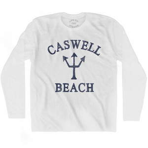 North Carolina Caswell Beach Trident Adult Cotton Long Sleeve T-Shirt by Ultras North Carolina Caswell Beach Trident Adult Cotton Long Sleeve T-Shirt by Ultras