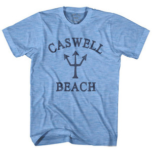 North Carolina Caswell Beach Trident Adult Tri-Blend T-Shirt by Ultras