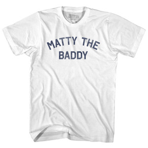 Matty The Baddy Youth Cotton T-shirt - White