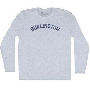 Burlington Adult Tri-Blend Long Sleeve T-shirt - Athletic White