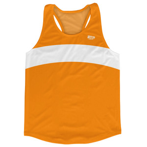 Orange Tennessee And White Arch Running Track Tops Made In USA