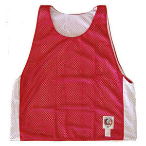 Red and White Reversible Lacrosse Pinnie Made In USA - Red & White Red and White Reversible Lacrosse Pinnie Made In USA - Red & White