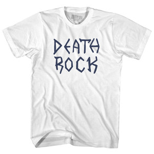 Death Rock Adult Cotton T-shirt - White