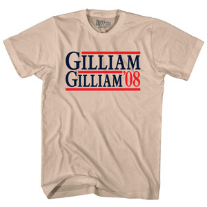 Gilliam Gilliam 08 Election Custom Election Two Names and Year Adult Cotton T-shirt - Creme Gilliam Gilliam 08 Election Custom Election Two Names and Year Adult Cotton T-shirt - Creme