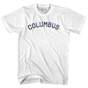 Columbus Youth Cotton T-shirt - White Columbus Youth Cotton T-shirt - White