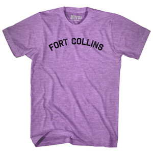 Fort Collins Adult Tri-Blend T-shirt - Athletic Purple