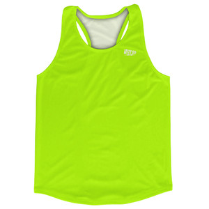 Blank Neon Green Running Racerback Singlet Track Tops Made In USA Blank Neon Green Running Racerback Singlet Track Tops Made In USA