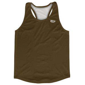 Ultras Logo Brown Dark Running Racerback Singlet Track Tops Made In USA Ultras Logo Brown Dark Running Racerback Singlet Track Tops Made In USA
