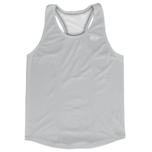 Blank Grey Medium Running Racerback Singlet Track Tops Made In USA Blank Grey Medium Running Racerback Singlet Track Tops Made In USA