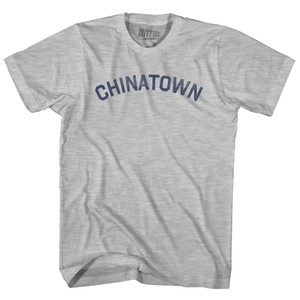 China Town Adult Cotton T-shirt - Grey Heather
