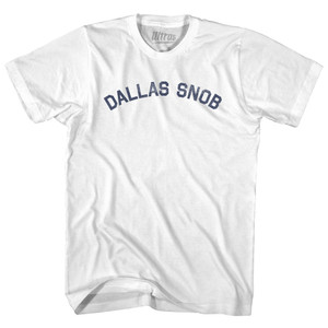 Dallas Snob Womens Cotton Junior Cut T-Shirt - White