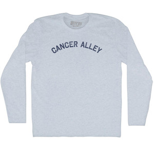 Cancer Alley Adult Tri-Blend Long Sleeve T-shirt - Athletic White