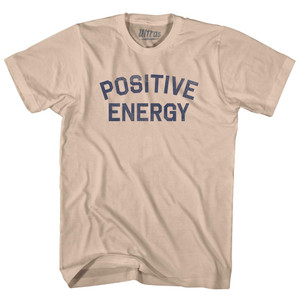 Positive Energy Adult Cotton T-shirt - Creme