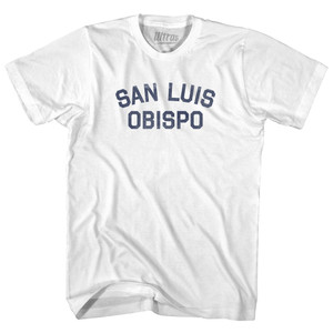 San Luis Obispo Adult Cotton T-shirt - White