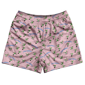 Hummingbird Rugby Shorts Made In USA - Pale Pink Hummingbird Rugby Shorts Made In USA - Pale Pink