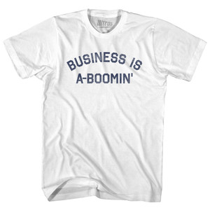 Business Is A-Boomin Youth Cotton T-shirt - White Business Is A-Boomin Youth Cotton T-shirt - White
