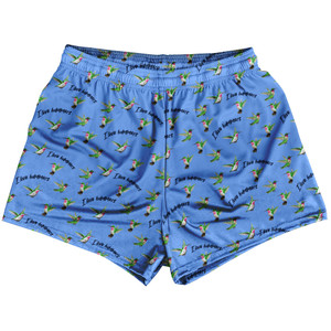 Hummingbird Womens & Girls Sport Shorts End Made In USA - Carolina Blue Hummingbird Womens & Girls Sport Shorts End Made In USA - Carolina Blue