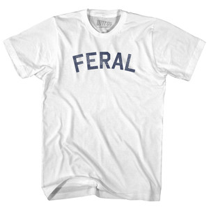 Feral Youth Cotton T-shirt - White Feral Youth Cotton T-shirt - White