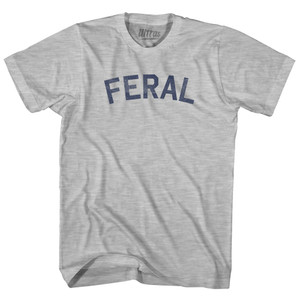 Feral Youth Cotton T-shirt - Grey Heather Feral Youth Cotton T-shirt - Grey Heather