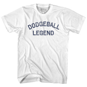 Dodgeball Legend Womens Cotton Junior Cut T-Shirt - White