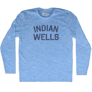 Indian Wells Adult Tri-Blend Long Sleeve T-shirt - Athletic Blue