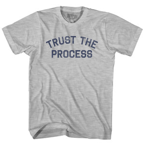 Trust The Process Adult Cotton T-shirt - Grey Heather