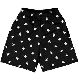 Stars Basketball Practice Shorts Made In USA - Black