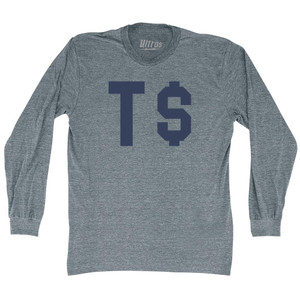T Money Adult Tri-Blend Long Sleeve T-shirt - Athletic Grey