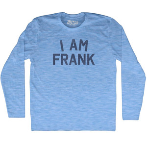 I Am Frank Adult Tri-Blend Long Sleeve T-shirt - Athletic Blue