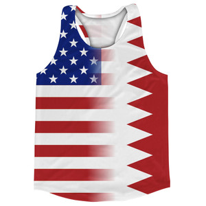 American Flag And Bahrain Flag Combination Running Racerback Singlet Track Tank Top American Flag And Bahrain Flag Combination Running Racerback Singlet Track Tank Top