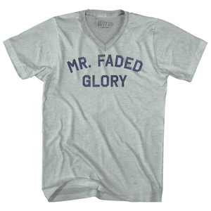 Mr. Faded Glory Adult Tri-Blend V-neck T-shirt - Athletic Cool Grey Mr. Faded Glory Adult Tri-Blend V-neck T-shirt - Athletic Cool Grey