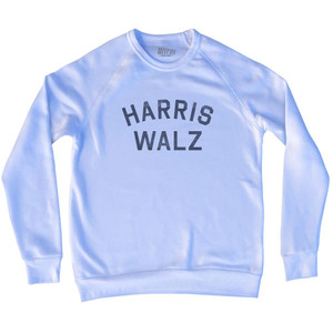 Harris Walz Adult Tri-Blend Sweatshirt - White