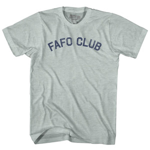 Fafo Club Adult Tri-Blend T-shirt - Athletic Cool Grey