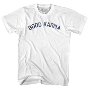Good Karma Youth Cotton T-shirt - White Good Karma Youth Cotton T-shirt - White