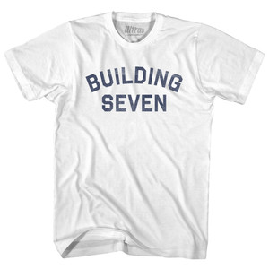 Building Seven Adult Cotton T-shirt - White Building Seven Adult Cotton T-shirt - White