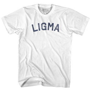 Ligma Womens Cotton Junior Cut T-Shirt - White