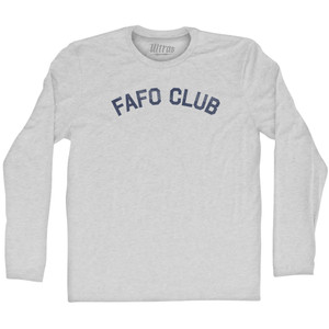 Fafo Club Adult Cotton Long Sleeve T-shirt - Grey Heather