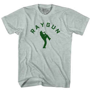 Raygun Kangaroo Breakdancing Adult Tri-Blend T-shirt - Athletic Cool Grey Raygun Kangaroo Breakdancing Adult Tri-Blend T-shirt - Athletic Cool Grey