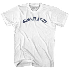 Bidenflation Womens Cotton Junior Cut T-Shirt - White