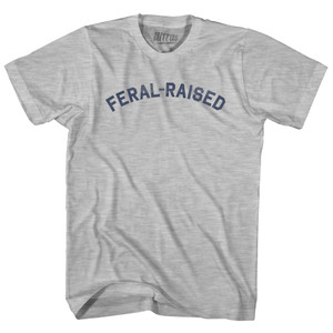 Feral-raised Adult Cotton T-shirt - Grey Heather