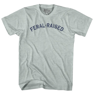 Feral-raised Adult Tri-Blend T-shirt - Athletic Cool Grey Feral-raised Adult Tri-Blend T-shirt - Athletic Cool Grey