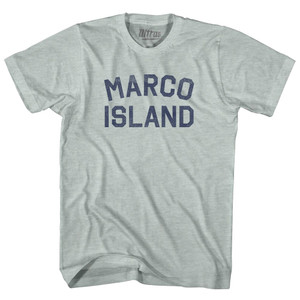 Marco Island Adult Tri-Blend T-shirt - Athletic Cool Grey