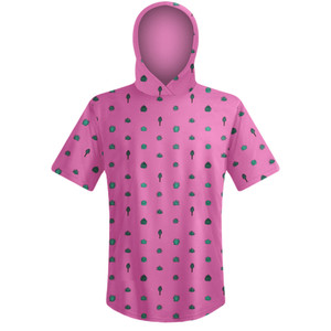 Tequila Pattern Shooter Hoodie - Hot Pink