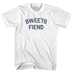 Sweets Fiend Adult Cotton T-Shirt - White
