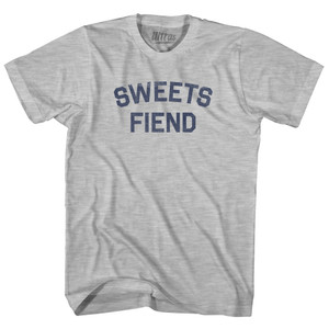Sweets Fiend Adult Cotton T-Shirt - Grey Heather