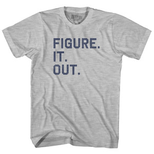 Figure. It. Out Adult Cotton T-shirt - Grey Heather