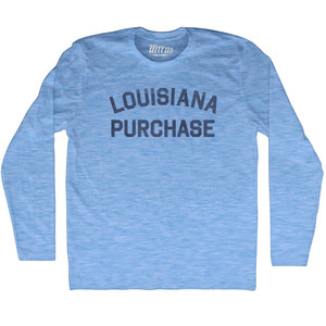 Louisiana Purchase Adult Tri-Blend Long Sleeve T-shirt - Athletic Blue Louisiana Purchase Adult Tri-Blend Long Sleeve T-shirt - Athletic Blue