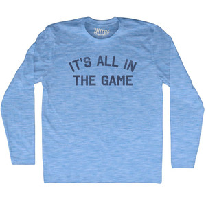 It'S All In The Game Adult Tri-Blend Long Sleeve T-shirt - Athletic Blue